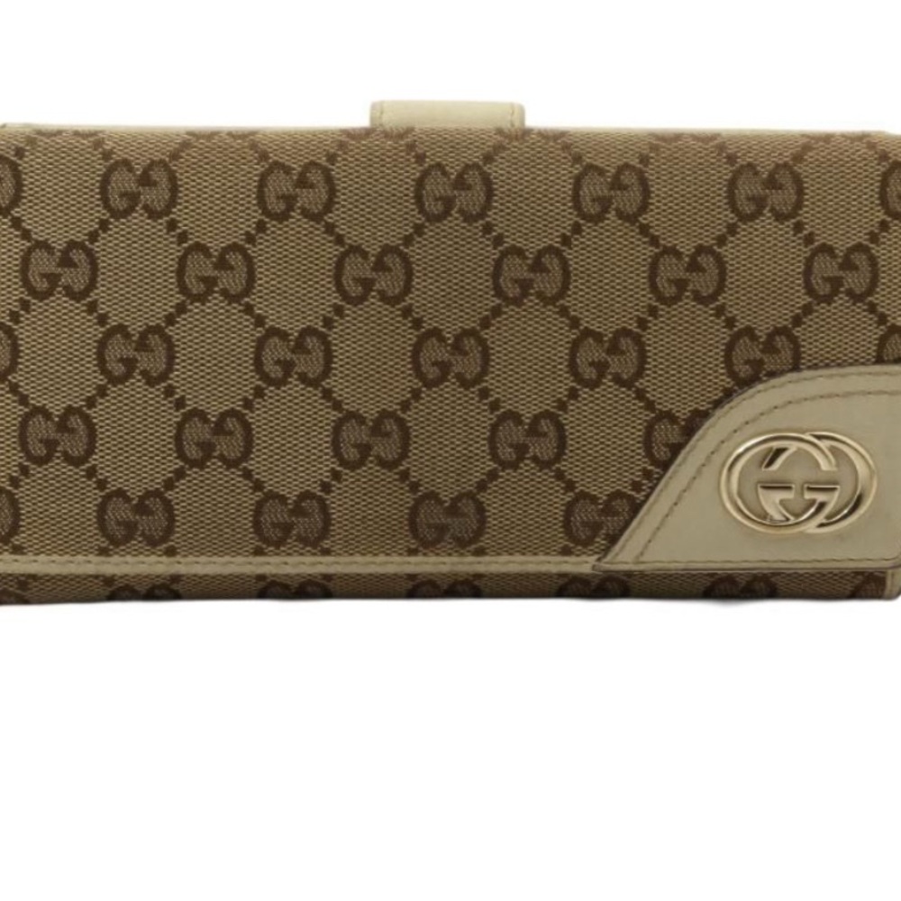 Gucci GG brown long wallet